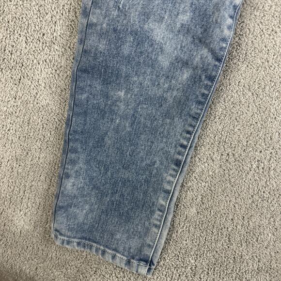 Southpole Jeans Mens 32x30 Acid Wash Skinny Moto Biker Ribbed Zip Distressed - Picture 6 of 16